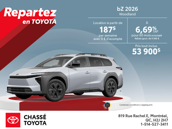 Toyota bZ Woodland 2026