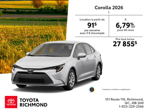 Toyota Corolla 2026