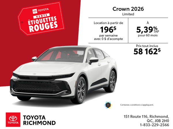 Toyota Crown Limited Hybride 2026