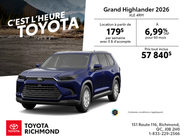 Toyota Grand Highlander 2026
