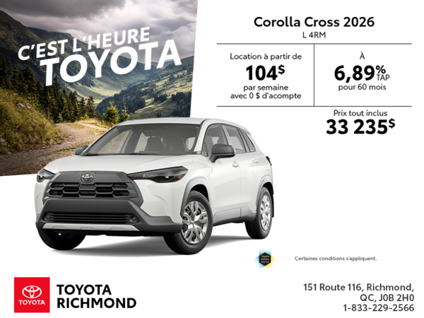 Toyota Corolla Cross 2026