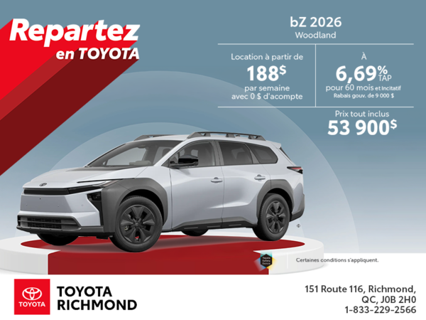 Toyota bZ Woodland 2026