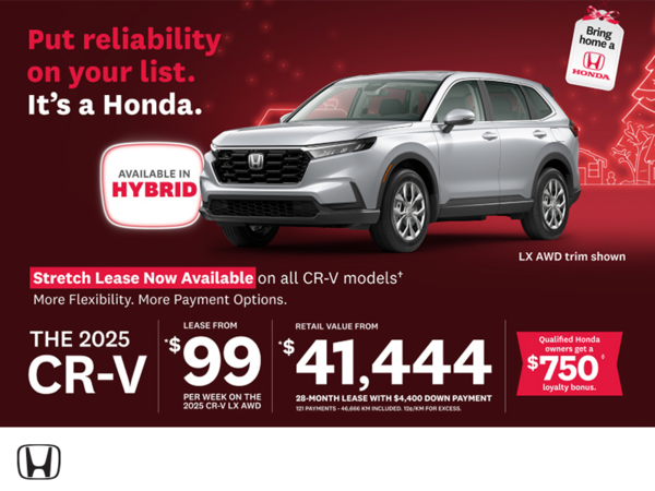 Get the 2025 Honda CR-V! 