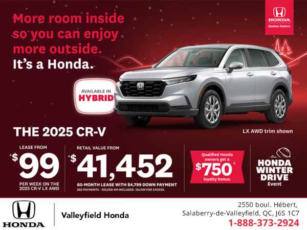 Get the 2025 Honda CR-V! 