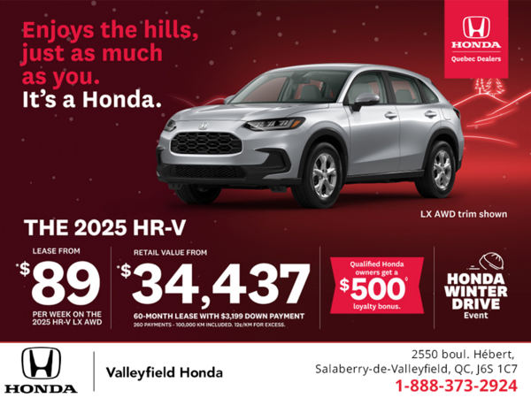 Get the 2025 Honda HR-V!