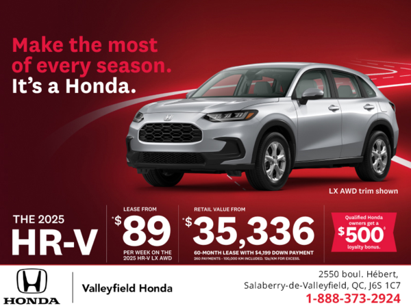 Get the 2025 Honda HR-V!