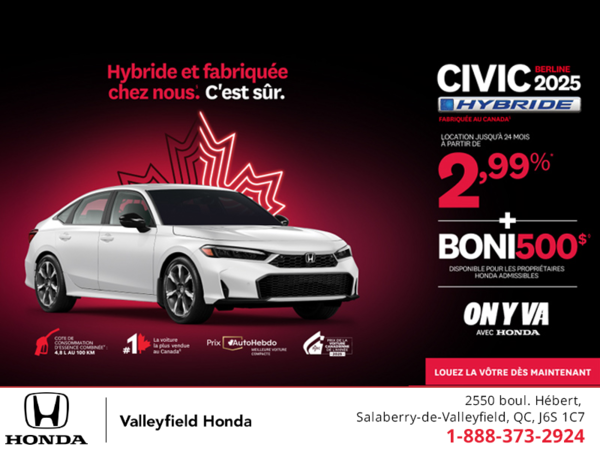 L'événement mensuel Honda !