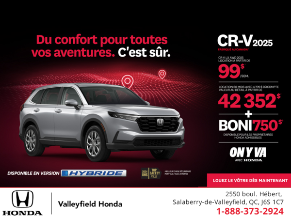 Obtenez le Honda CR-V 2025!