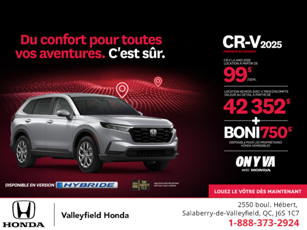 Obtenez le Honda CR-V 2025!