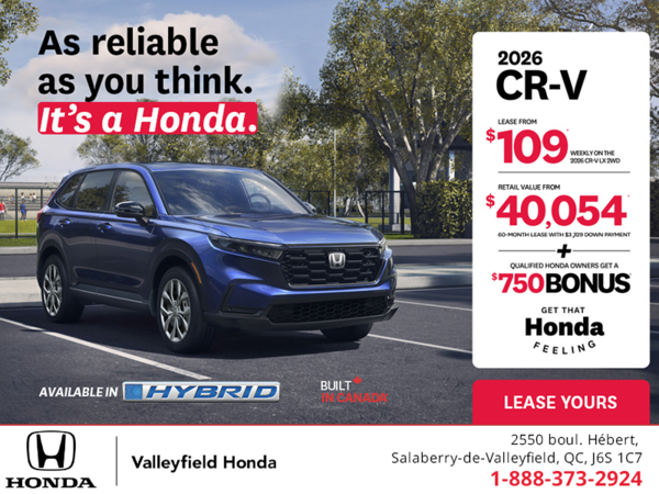 Get the 2026 Honda CR-V! 