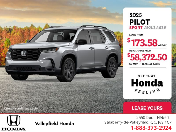 Get the 2025 Honda Pilot!
