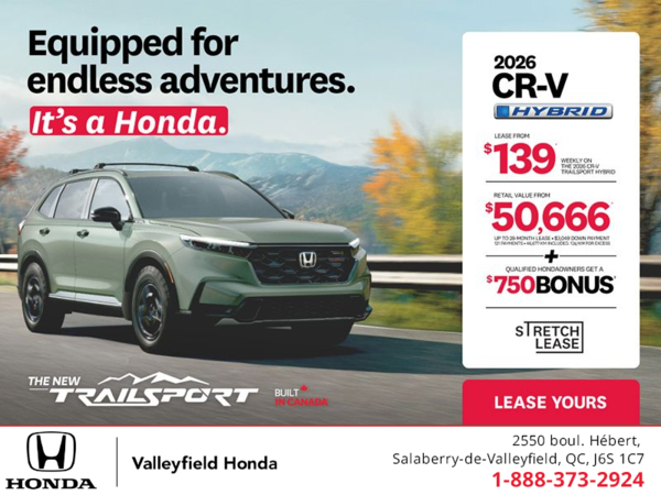 Get the 2026 Honda CR-V Hybrid!
