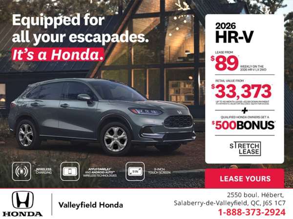 Get the 2026 Honda HR-V!
