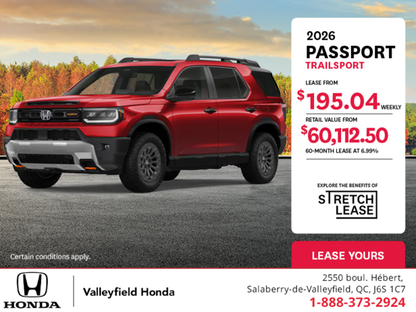 Get the 2026 Honda Passport! 