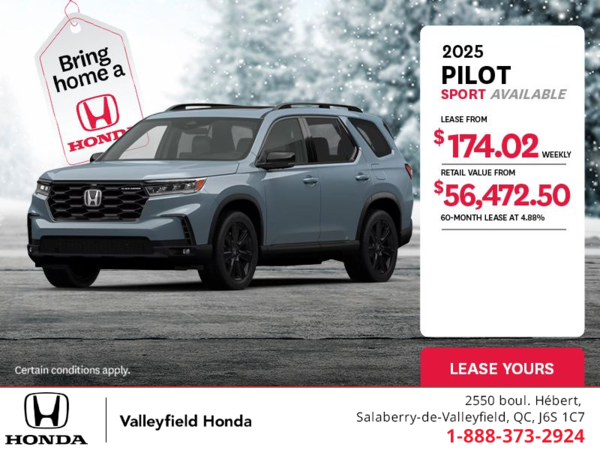 Get the 2025 Honda Pilot! 