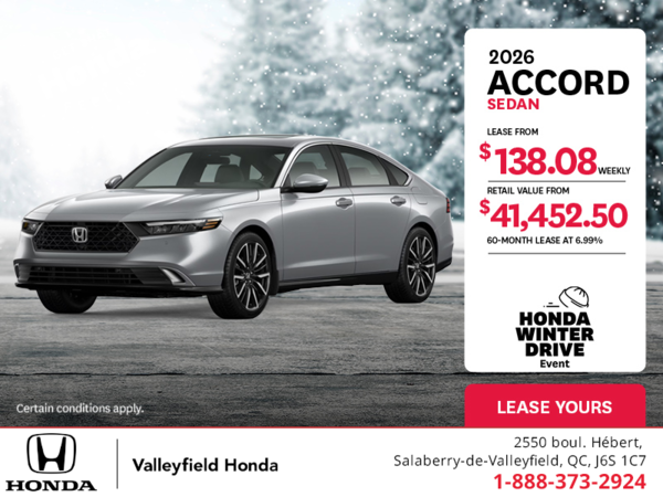 Get the 2026 Honda Accord!