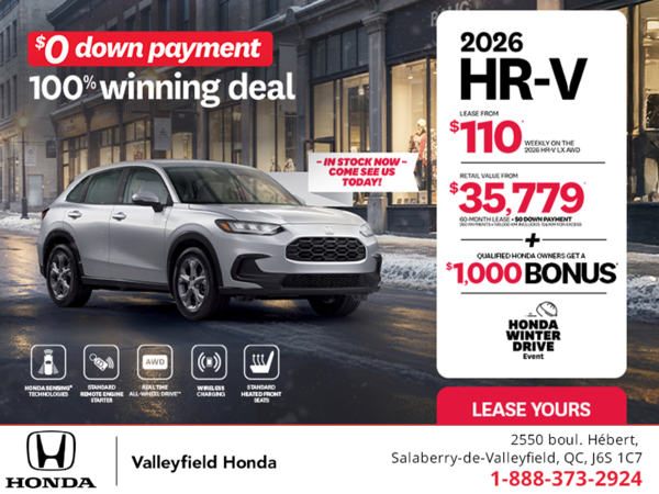Get the 2026 Honda HR-V! 