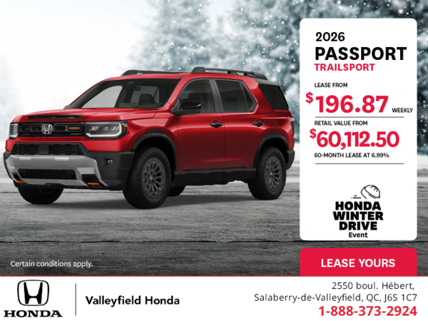 Get the 2026 Honda Passport! 