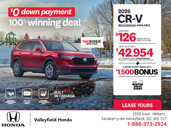 Get the 2026 Honda CR-V! 