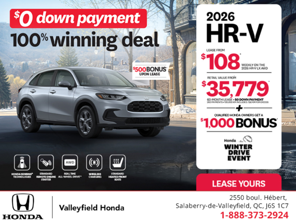 Get the 2026 Honda HR-V! 