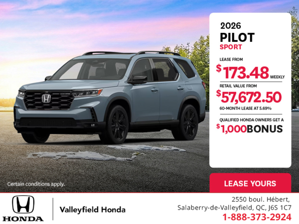 Get the 2026 Honda Pilot! 
