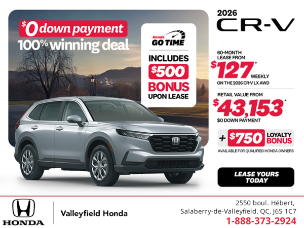 Get the 2026 Honda CR-V! 