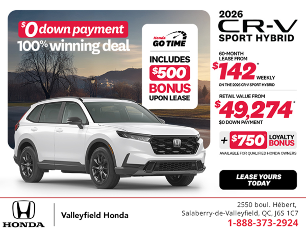 Get the 2026 Honda CR-V Hybrid!