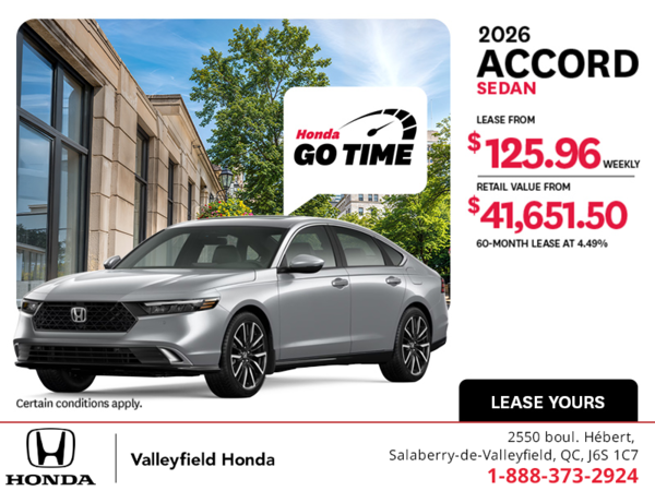 Get the 2026 Honda Accord!