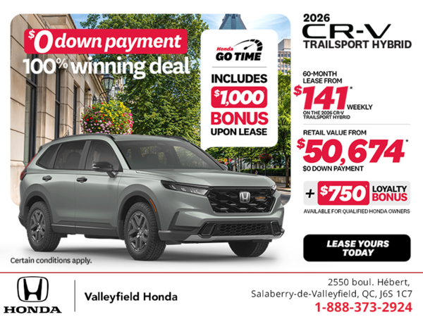 Get the 2026 Honda CR-V Hybrid!