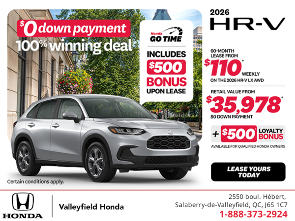 Get the 2026 Honda HR-V! 