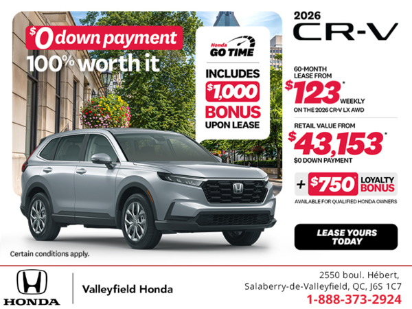 Get the 2026 Honda CR-V! 