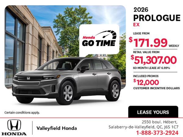 Get the 2026 Honda Prologue! 