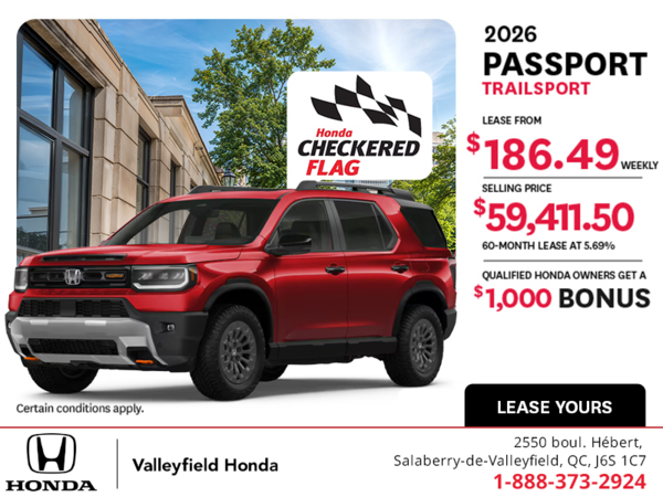Get the 2026 Honda Passport! 