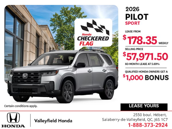 Get the 2026 Honda Pilot! 