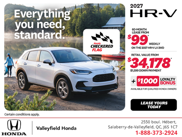 Get the 2027 Honda HR-V! 