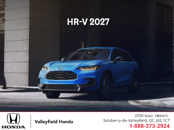 Obtenez la Honda HR-V 2027!