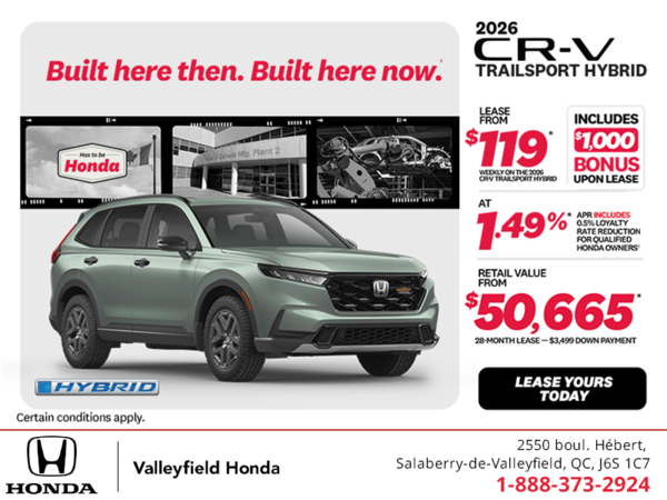 Get the 2026 Honda CR-V Hybrid!