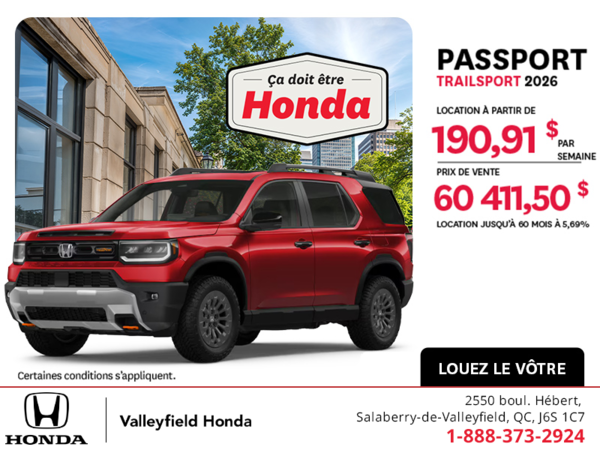 Honda Passport 2026