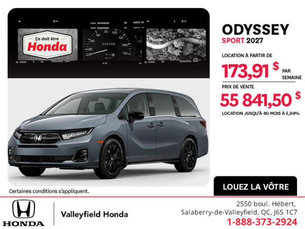 Honda Odyssey 2027