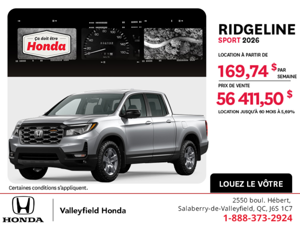Honda Ridgeline 2026