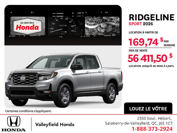 Honda Ridgeline 2026