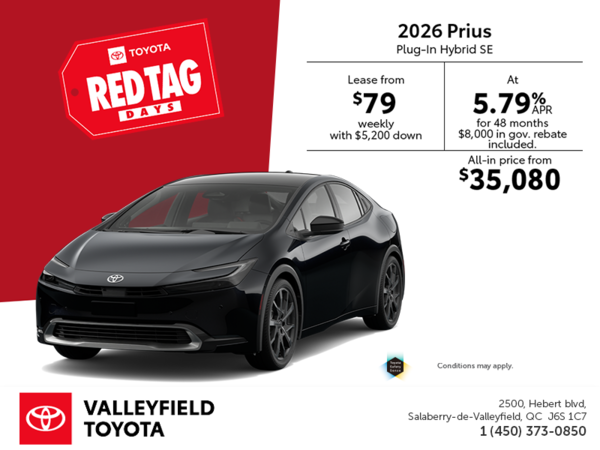 2026 Toyota Prius Plug-In Hybrid