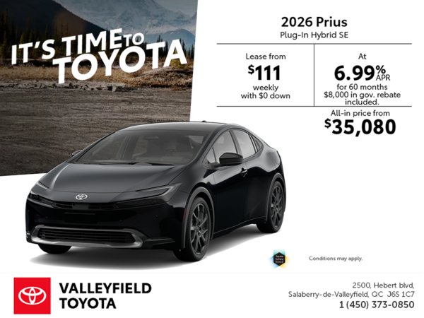 2026 Toyota Prius Plug-in Hybrid SE