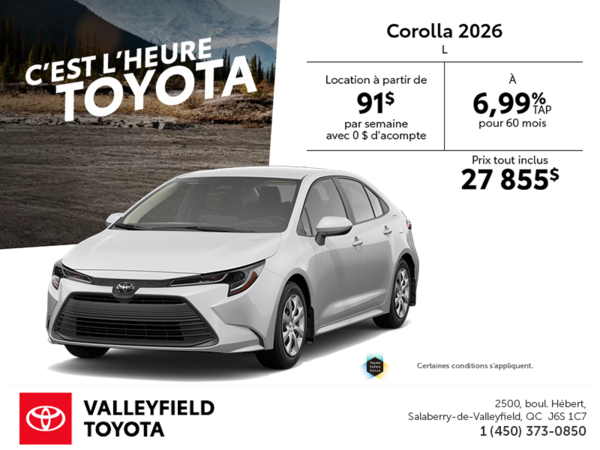 Toyota Corolla 2026