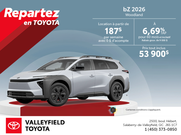 Toyota bZ Woodland 2026