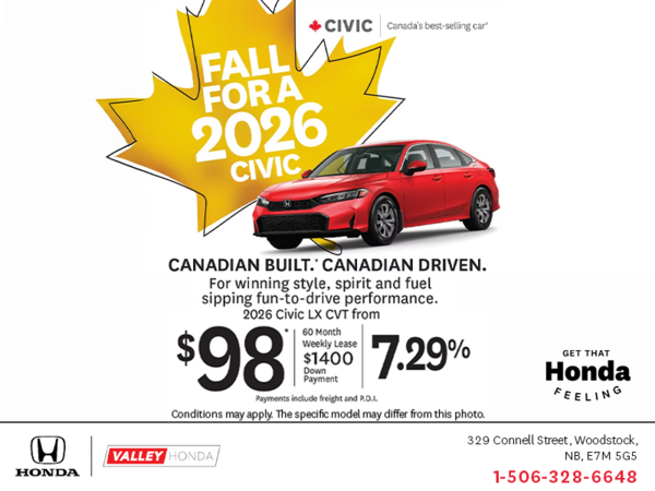 Get the 2026 Honda Civic!