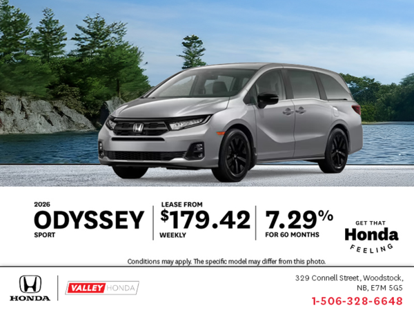 Get the 2026 Honda Odyssey!