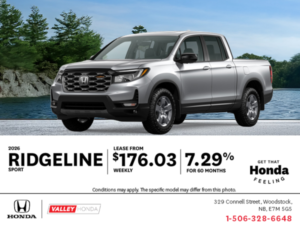 Get the 2026 Honda Ridgeline!