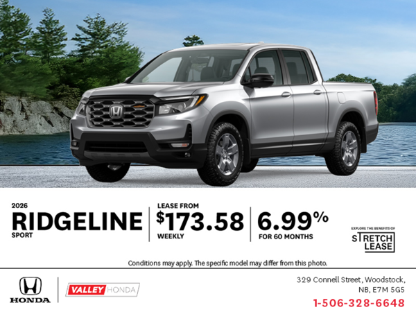 Get the 2026 Honda Ridgeline! 