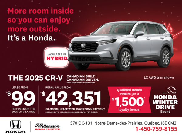 Get the 2025 Honda CR-V! 